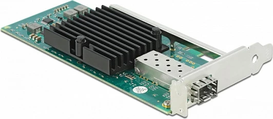 Kartë rrjeti DeLOCK PCIe x8 i82599EN, 1x SFP+ 10GbE, 10 Gbps, e brendshme, zezë/gjelbër