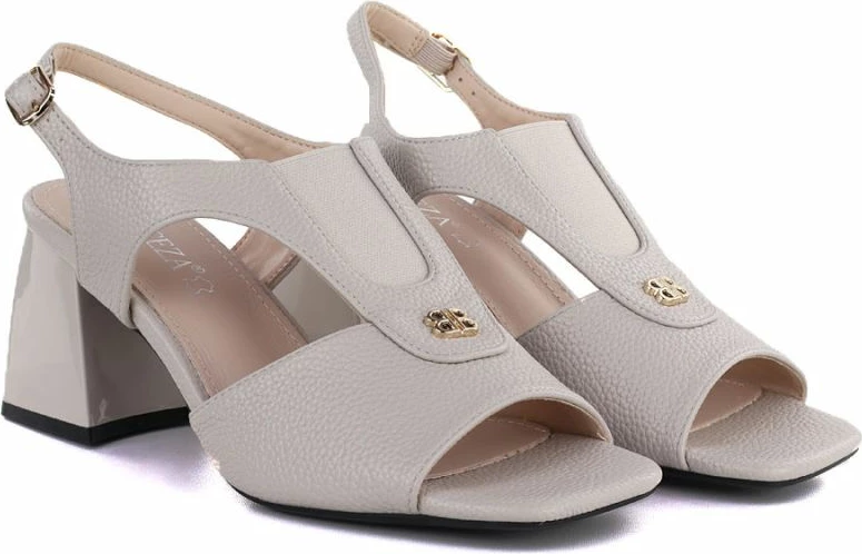 Sandale me taka të larta Vinceza 26-62286, bezhë