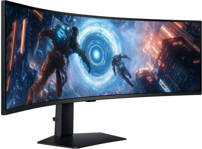 Monitor Samsung Odyssey G9 S49FG912EU (LS49FG912EUXEN) 46" ultrawide i lakuar TFT/LCD, e zezë