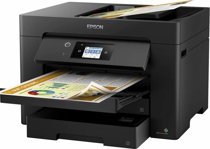 Pajisje multifunksionale Epson WorkForce Pro WF-7830DTWF (C11CH68403), A3, inkjet me ngjyra, Wi‑Fi/USB, e zezë