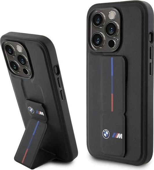 Mbështjellës BMW Grip Hot Stamp për iPhone 15 Pro Max, i zi