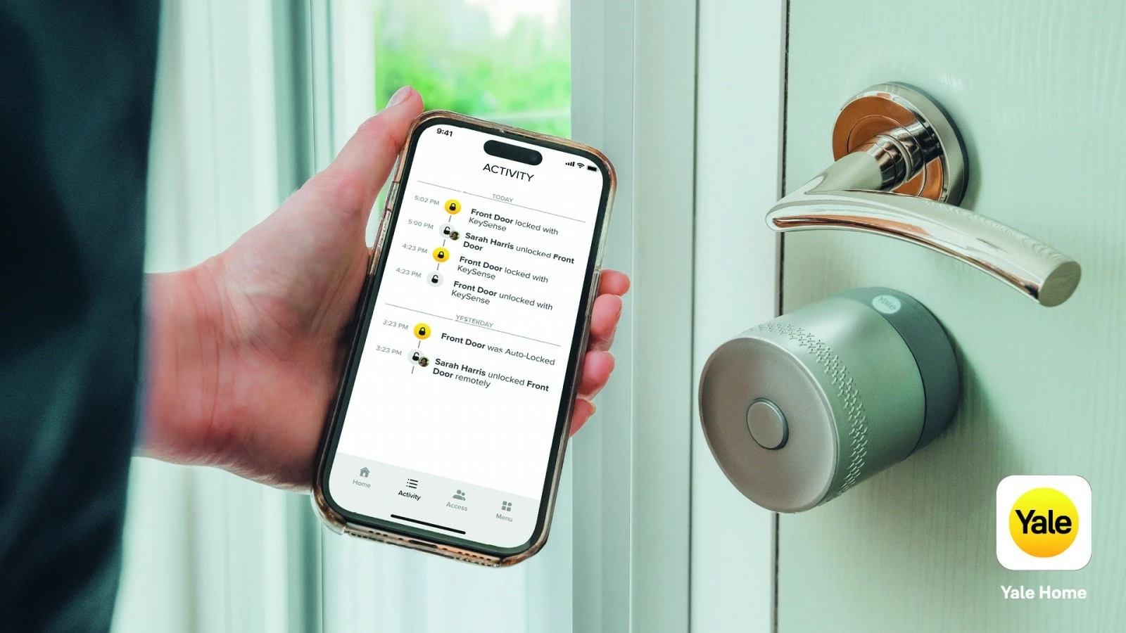 Bravë smart, Yale Home Linus L2 Lite 05/109100/MB, kompatibile me Matter, cilindër Euro Profile, 3x CR123A, e zezë