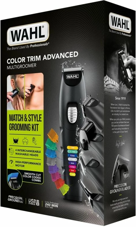 Trimer mjekre Wahl Color Trim Advan 09893.0464, i zi