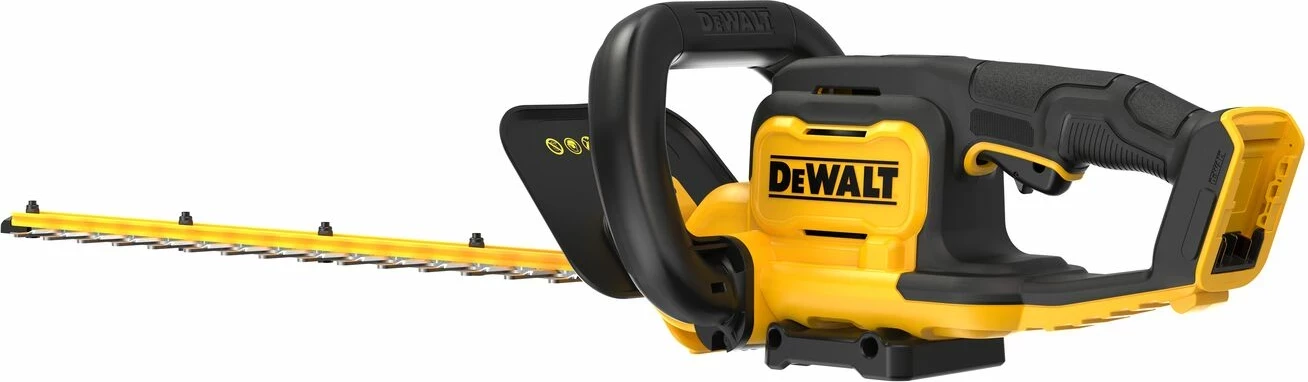 Gërshërë akumulatorike për gardh DeWalt DCMHT564N 18V XR, teh 55 cm, prerje 25 mm, bare tool (pa bateri/karikues), e verdhë/zezë