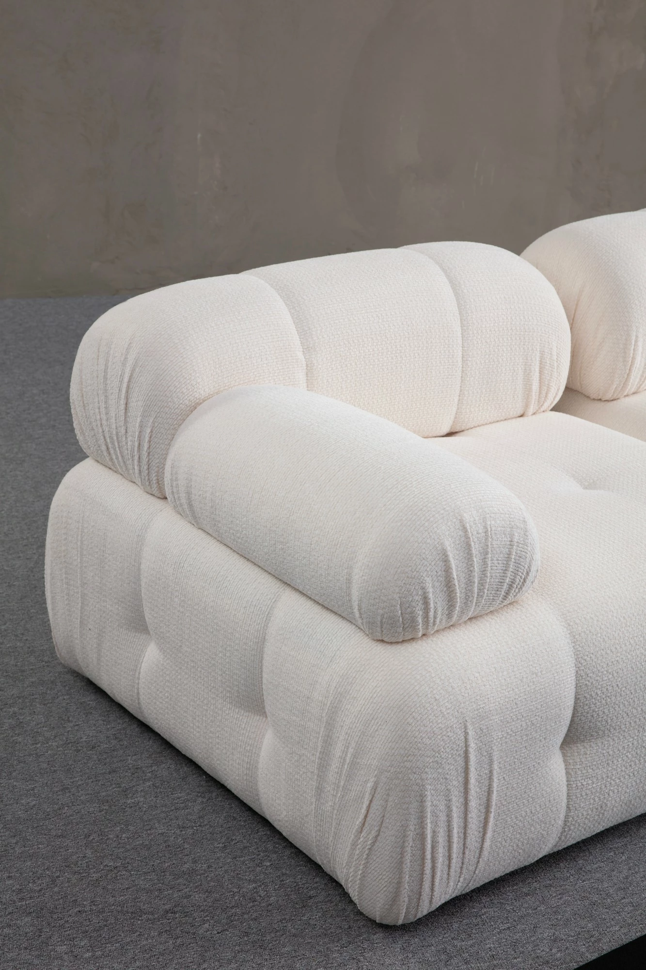 Divan treshe Atelier del Sofa, Petite 3, i bardhë
