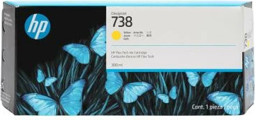 patron boje HP 738 (676M8A) 300 ml origjinal i verdhë