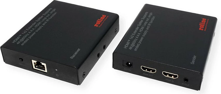 Zgjatues dhe ndarës HDMI ROLINE 1x2, Cat6A, 70m, 4K@60Hz