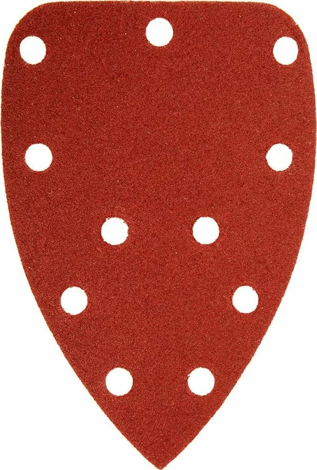 Letrë zmerile delta Graphite 140 x 140 x 80 mm, K120, hook & loop, me vrima, 5 copë