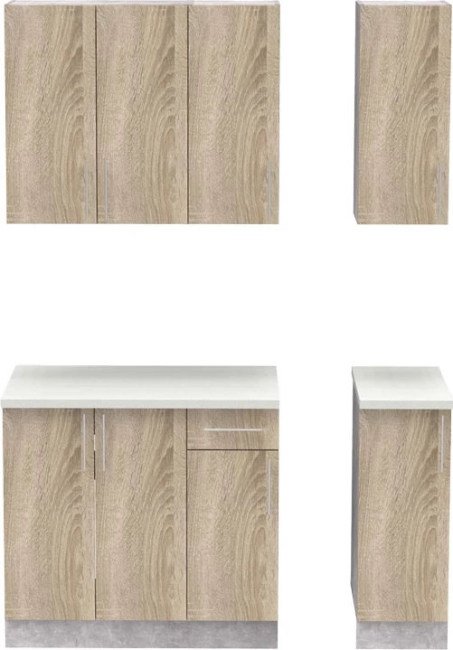 Njësi kuzhine Festa II melamine, ngjyrë sonoma, 120x60x85cm