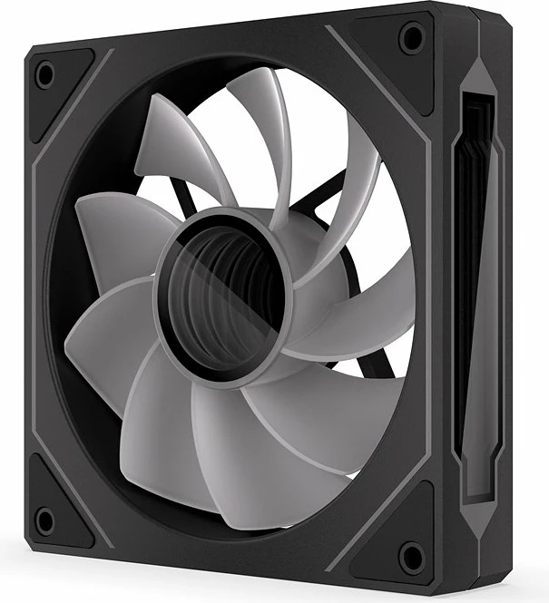 Ventilator PC Krux Corvus Reverse 120 ARGB (KRXE008) 120mm PWM 1600rpm, zi/bardhë, 1 copë
