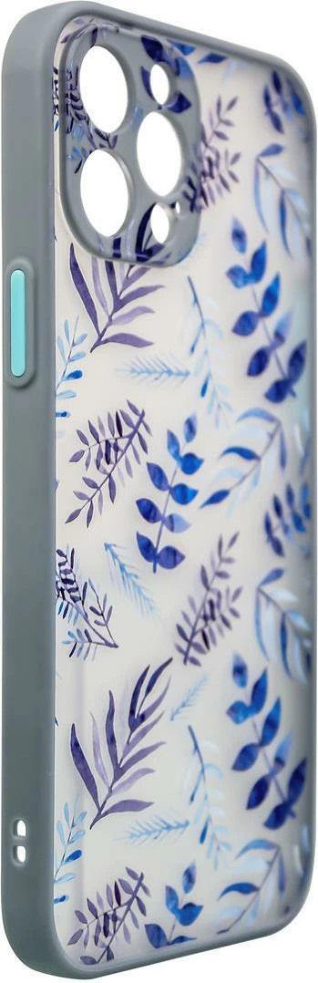 Mbështjellës Hurtel Design Case për Samsung Galaxy A12 5G, lule, kaltër