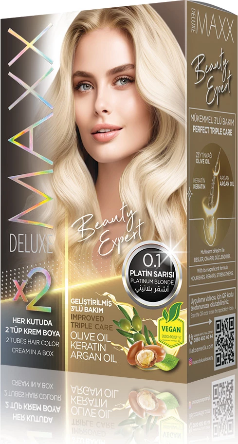 Ngjyrë për flokë B.Expert 0.1 Platinum Blonde, 2 x 50 ml