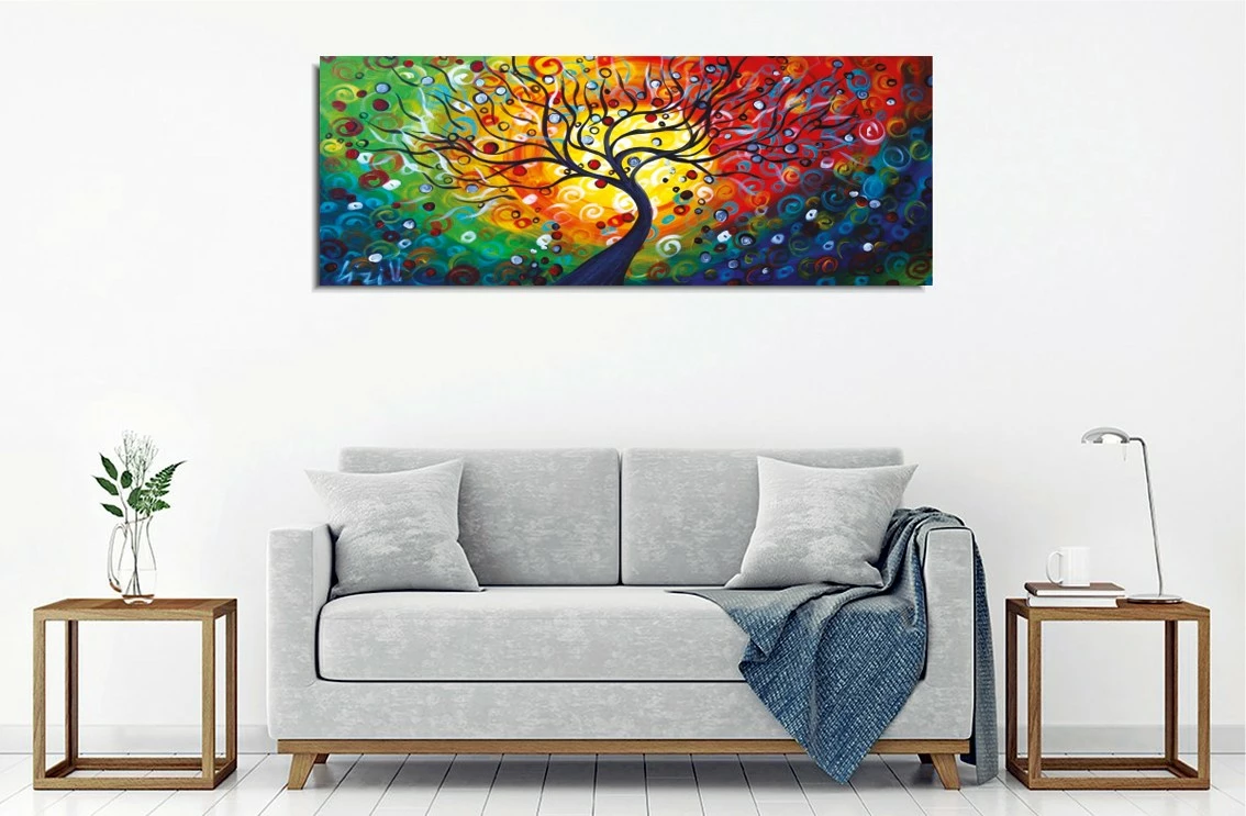 Pikturë dekorative në kanavacë Wallity, PC197, shumëngjyrëshe, 30x80cm