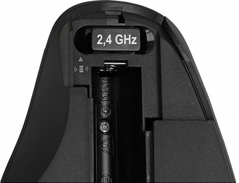 Maus vertikal wireless DeLOCK 12598, Bluetooth + USB-A, 1600 DPI, i zi/kuq
