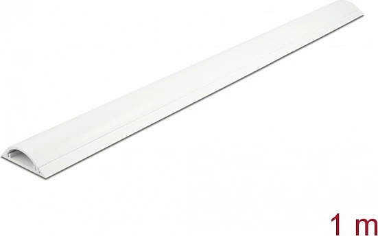 Kanal kabllosh DeLOCK 50 x 12 mm, 1 m, vetëngjitës, PVC, i bardhë