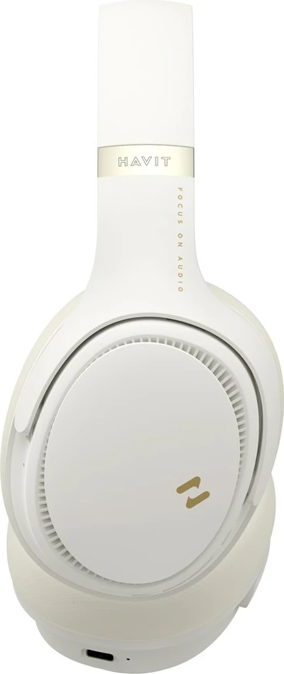 Kufje Bluetooth HAVIT H630BT PRO me ANC, butter-yellow