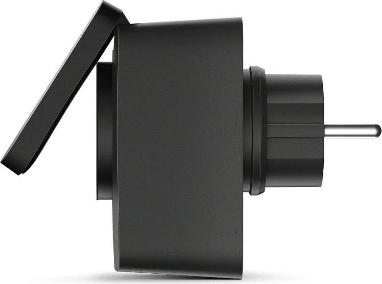 Prizë smart TP-Link Tapo P410M, outdoor, Wi‑Fi, Matter, IP54, 16A, e zezë