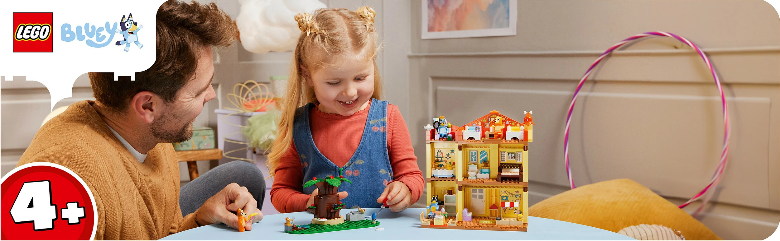 Set ndërtimi LEGO Bluey 11203 Bluey’s Family House, 382 copë, 4+, multikolor