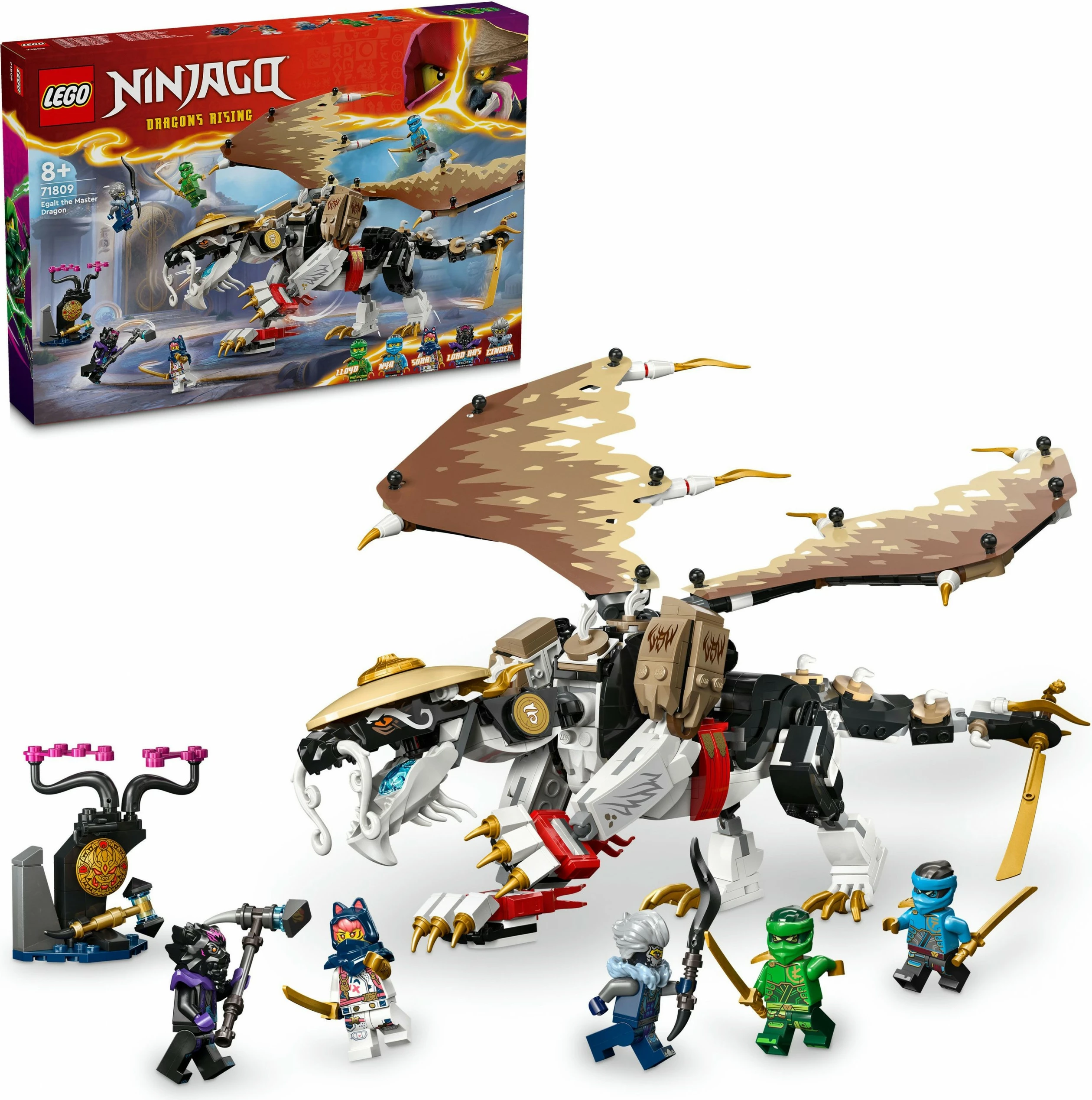 Set ndërtimi LEGO NINJAGO Egalt the Master Dragon 71809, 532 pjesë, multingjyrësh