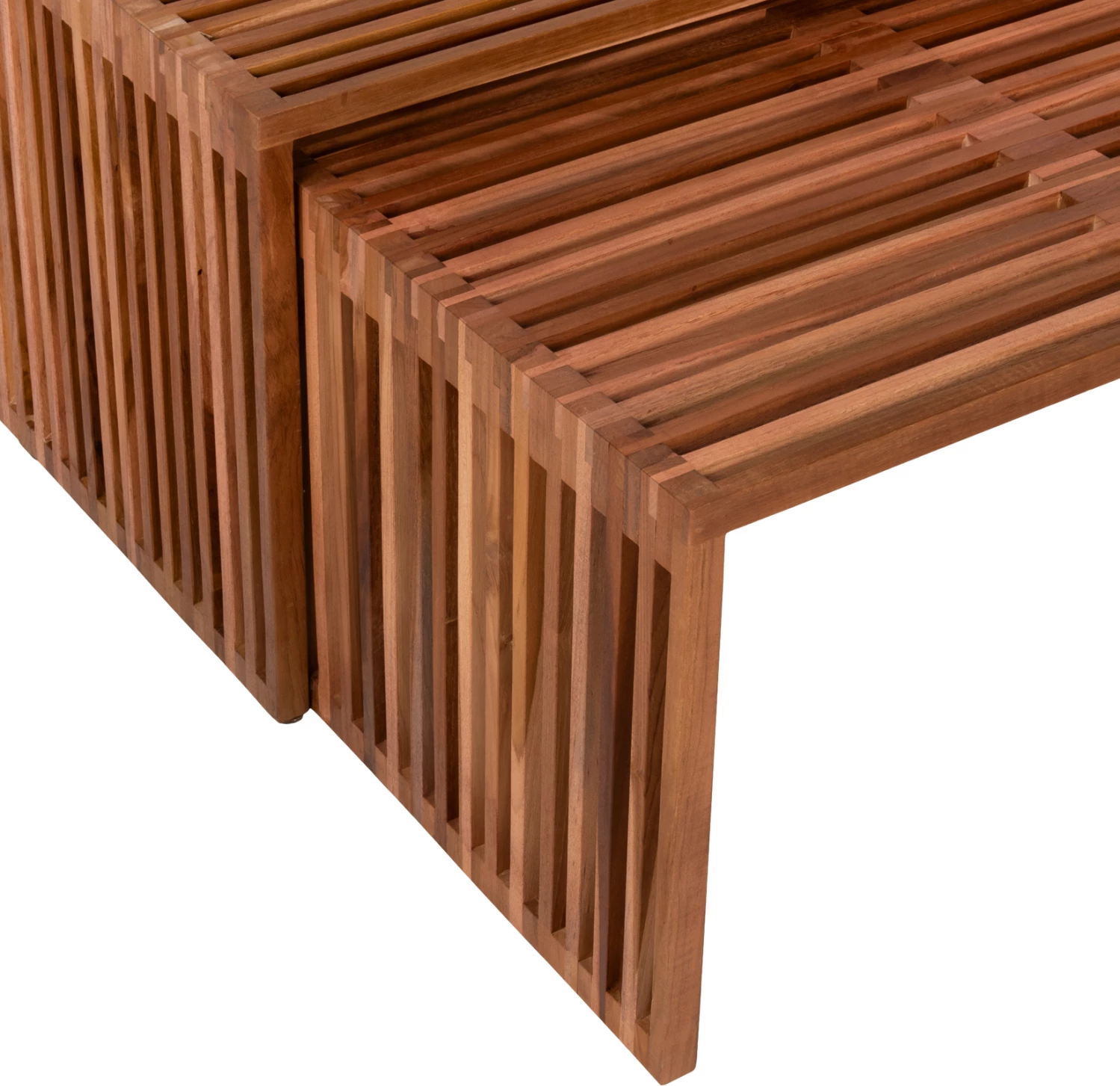 Set tavolinash kafeje NYA FH9546 dru tik ngjyrë natyrale 86x79x46H cm