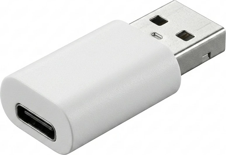 Adapter USB-A në USB-C S/CONN 14-05031, USB 2.0/USB 3.1 Type-C, i bardhë
