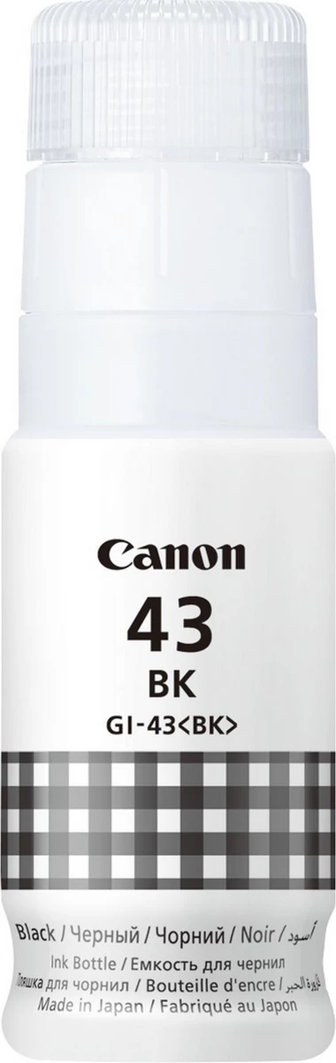 Bojë për printer Canon GI-43 BK (4698C001), standard, e zezë