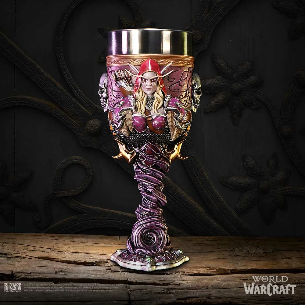 Mug NEMESIS NOW World of Warcraft Sylvanas, rezinë me insert inox, 19.5 cm, vjollcë, në kuti dhurate