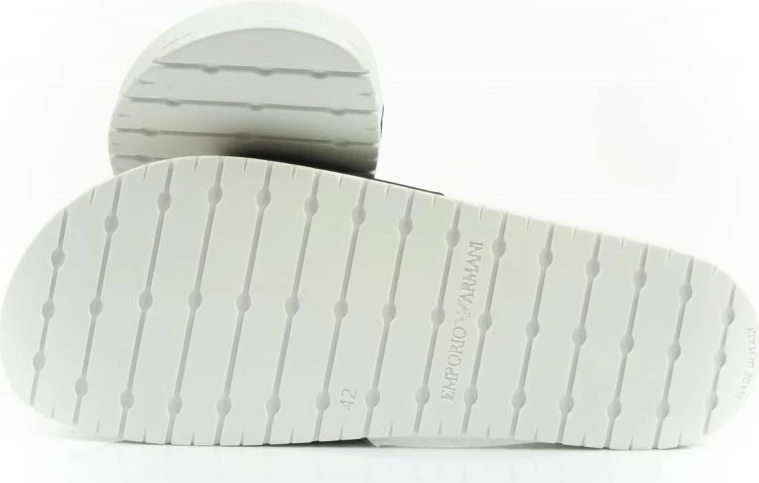 Flip-flopa për meshkuj Emporio Armani, të bardha dhe të zeza [Madhësia: 41]