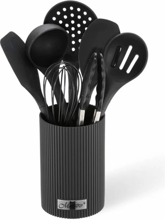 Set veglash kuzhine MAESTRO MR-1542, të zeza, 8 copë