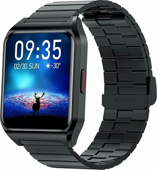 Smartwatch Rubicon E89 (RNCE89) 1.7", Bluetooth, IP67, 210 mAh, e zezë