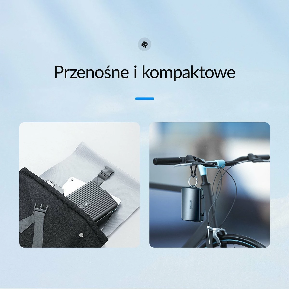 Kuti për karta SD/microSD Orico PHCD-3-BK-BP, për 12 SD + 12 microSD, me karabiner, e zezë