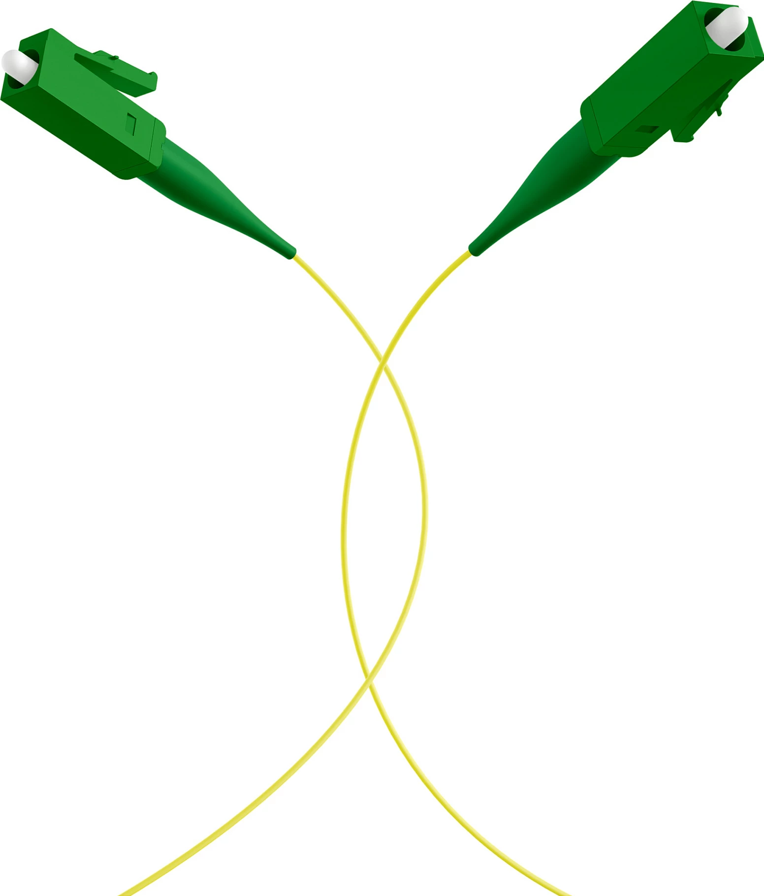 Kabllo fibër optike EFB Elektronik FTTH-PIGTAIL-LCA1, LC/APC OS2 single-mode, 2 m, 6x LC–6x LC, verdhë/jeshile