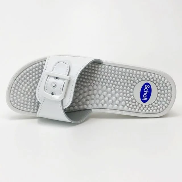 Flip-flops Scholl masazhuese, Mobilex, të bardha | 39