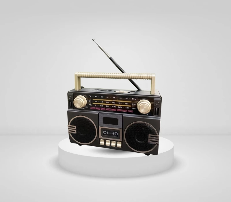 Radio Retro me Altoparlant Wireless dhe Dizajn Klasik Vintage