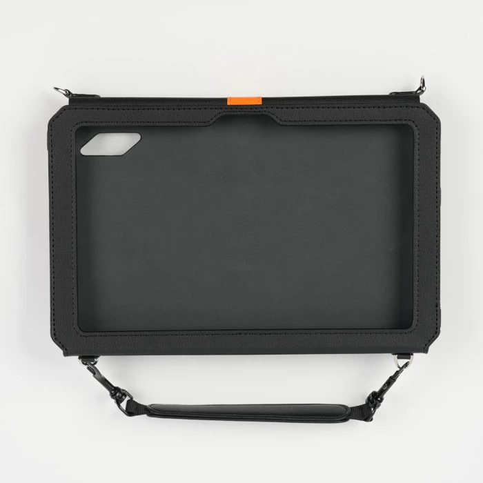 Mbështjellës mbrojtës BLACKVIEW C02 për Active 8 Pro, me rrip supi, lëkurë, zi/portokalli