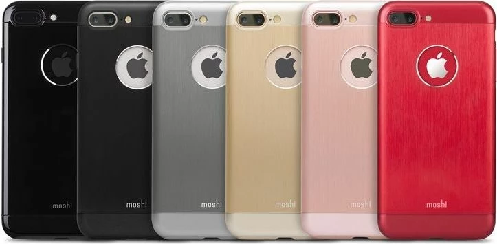 Mbështjellës Moshi Armour për iPhone 7 Plus, hibrid alumin/plastik, e kuqe (Crimson Red)