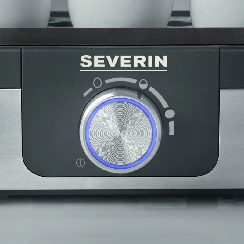 zjerëse vezësh Severin EK 3163, 3 vezë, çelik inoksi, e zezë