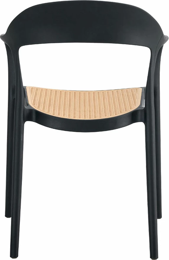 Karrige bistrot, e zezë-natyrale, 57x53x81.5