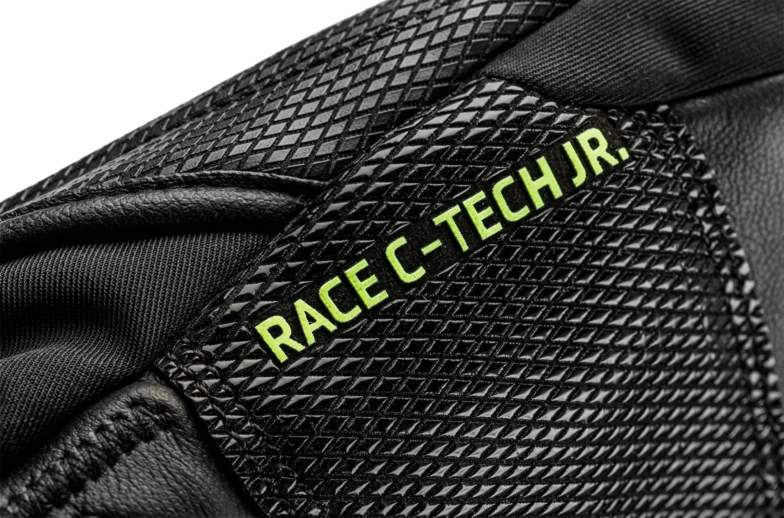 Doreza ski Leki WCR C-Tech 3D Jr. Mitt, madhësia 7, zi-verdhë limon