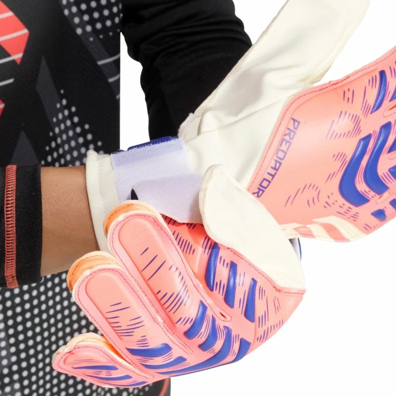 Doreza portieri adidas për meshkuj, të bardhë-portokalli