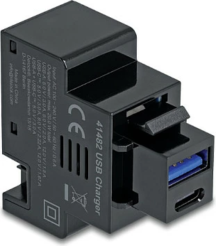 Modul karikimi DeLOCK 41482, Keystone, USB-C PD + USB-A, 20W, i zi