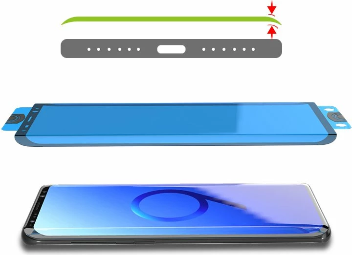 Mbrojtës ekrani Hurtel 3D Edge Nano Flexi Glass Hybrid me kornizë për Xiaomi Mi 11, transparent