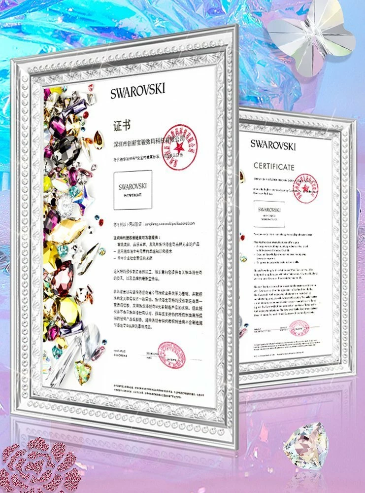 Mbështjellës Kingxbar Lucky Series për iPhone 12 mini, me kristale Swarovski, Transparent