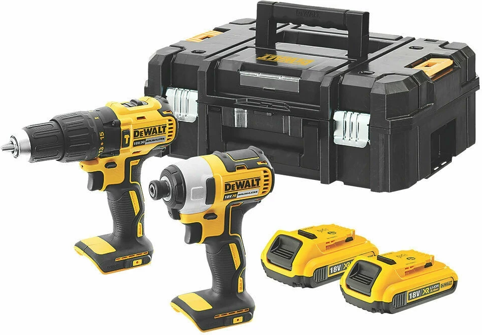 Set shpues/vidhosës me bateri DeWalt DCK2060D2T 18V, DCD778 + DCF787, 2x 2.0Ah, TSTAK II, verdhë/zezë