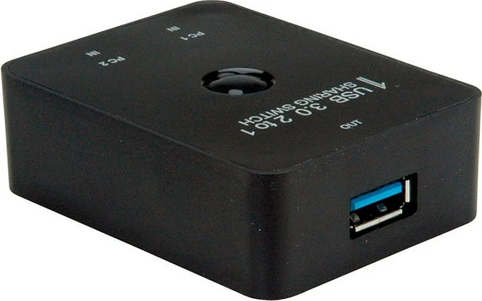 Switch USB VALUE 14.99.2015, USB 3.2 Gen 1, 5 Gbit/s, 2x Type-B, 1x Type-A, i zi