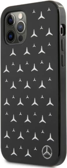 Mbështjellës Mercedes MEHCP12LESPBK për iPhone 12 Pro Max 6.7", Stars Pattern, i zi