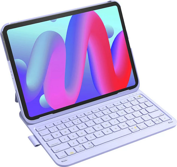 Tastierë me mbështjellës Inateck BK2007 për iPad Air/Pro 11" & iPad 10.9/11", Bluetooth, me touchpad, Purple