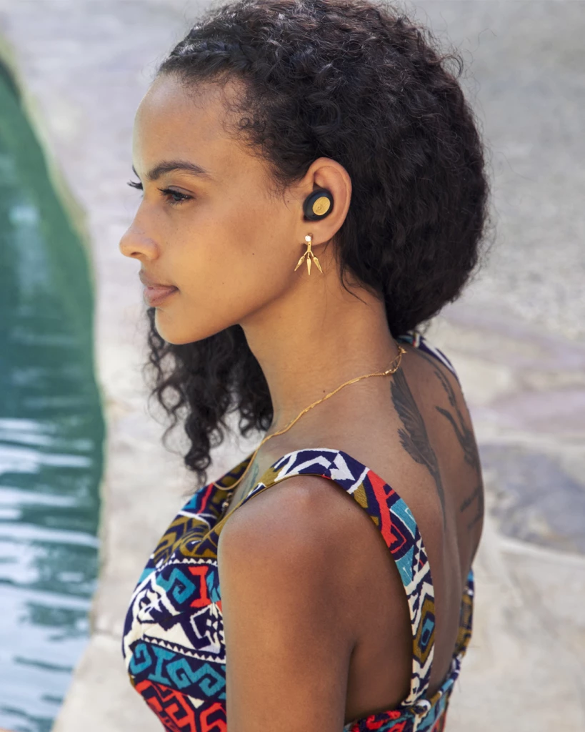 Kufje true wireless House of Marley Champion, Bluetooth, IPX4, USB-C fast charge, të zeza