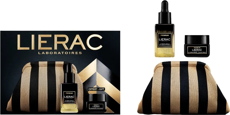 Set serum dhe krem për sy anti-plakje LIERAC Premium për femra, 30ml + 20ml