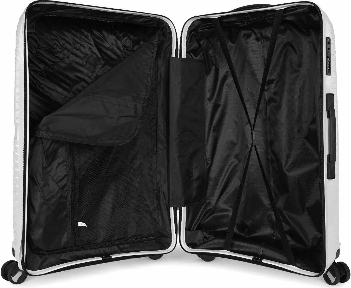 Valixhe e madhe Zoozie Bags Wexta Wx-PP710, e bardhë